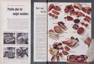 Better Homes & Gardens July 1954 Magazine Article: Meat's your best bet