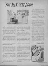 Better Homes & Gardens August 1954 Magazine Article: THE MAN NEXT DOOR