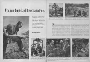 Better Homes & Gardens August 1954 Magazine Article: Uranium hunt: Luck favors amateurs
