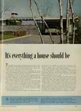 Better Homes & Gardens September 1954 Magazine Article: It's everything a house should be