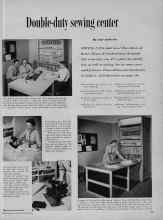 Better Homes & Gardens September 1954 Magazine Article: Double-duty sewing center