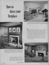 Better Homes & Gardens September 1954 Magazine Article: How to dress your fireplace