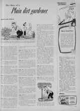 Better Homes & Gardens September 1954 Magazine Article: The diary of a Plain dirt gardener.