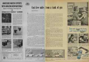 Better Homes & Gardens September 1954 Magazine Article: Cost-free miles from a tank of gas