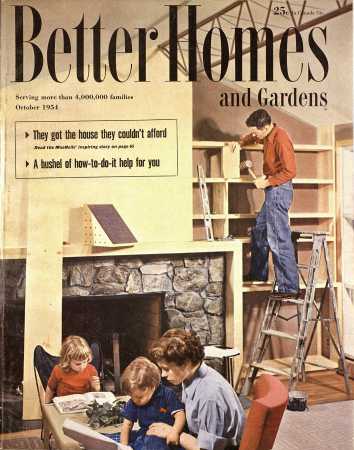 Better Homes & Gardens October 1954 Magazine Cover