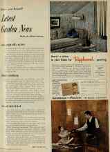 Better Homes & Gardens October 1954 Magazine Article: Latest Garden News