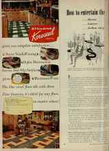 Better Homes & Gardens October 1954 Magazine Article: How to entertain the ...Doctor ...Lawyer ...Indian chief