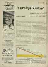 Better Homes & Gardens October 1954 Magazine Article: Can your wife pay the mortgage?