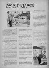 Better Homes & Gardens October 1954 Magazine Article: THE MAN NEXT DOOR