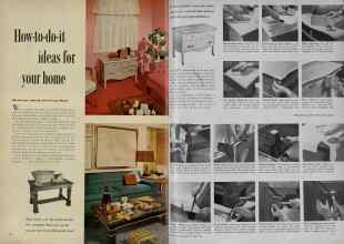 Better Homes & Gardens October 1954 Magazine Article: How-to-do-it ideas for your home