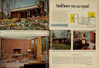 Better Homes & Gardens October 1954 Magazine Article: Small house you can expand