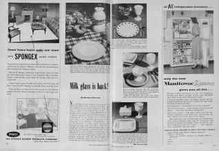 Better Homes & Gardens October 1954 Magazine Article: Milk glass is back!