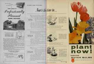 Better Homes & Gardens October 1954 Magazine Article: Now's the time to...
