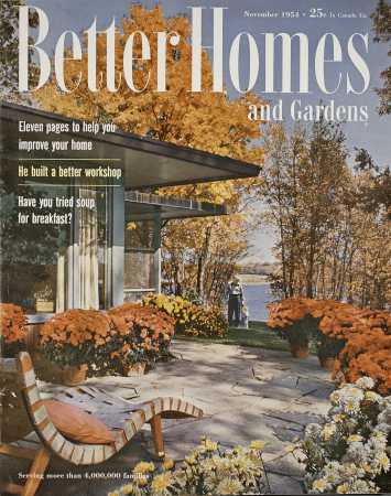 Better Homes & Gardens November 1954 Magazine Cover