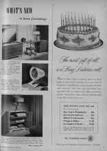 Better Homes & Gardens November 1954 Magazine Article: WHAT'S NEW in home furnishings