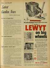 Better Homes & Gardens November 1954 Magazine Article: Have you heard? Latest Garden News