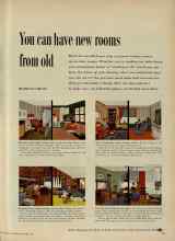 Better Homes & Gardens November 1954 Magazine Article: You can have new rooms from old