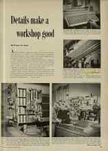 Better Homes & Gardens November 1954 Magazine Article: Details make a workshop good