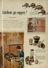 Better Homes & Gardens November 1954 Magazine Article: Kitchens go coppery!