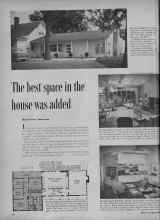 Better Homes & Gardens November 1954 Magazine Article: The best space in the house was added