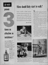 Better Homes & Gardens November 1954 Magazine Article: When should Baby start to walk?