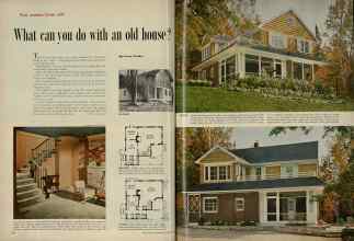 Better Homes & Gardens November 1954 Magazine Article: New rooms from old What can you do with an old house?