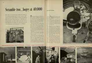 Better Homes & Gardens November 1954 Magazine Article: Scramble two... bogey at 40,000