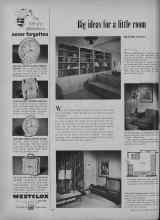Better Homes & Gardens December 1954 Magazine Article: Big ideas for a little room