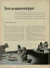Better Homes & Gardens December 1954 Magazine Article: There's no unanswered prayer
