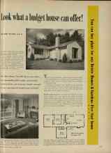 Better Homes & Gardens December 1954 Magazine Article: Look what a budget house can offer!