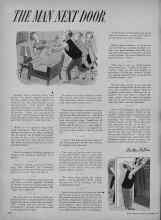 Better Homes & Gardens December 1954 Magazine Article: THE MAN NEXT DOOR