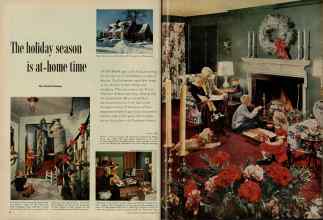 Better Homes & Gardens December 1954 Magazine Article: The holiday season is at-home time