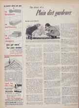Better Homes & Gardens January 1955 Magazine Article: The diary of a Plain dirt gardener