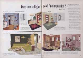 Better Homes & Gardens January 1955 Magazine Article: Does your hall give a good first impression?