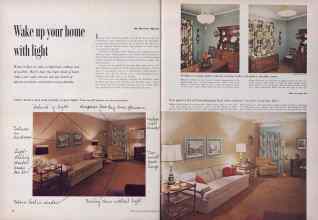 Better Homes & Gardens January 1955 Magazine Article: Wake up your home with light