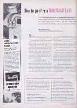 Better Homes & Gardens February 1955 Magazine Article: How to go after a MORTGAGE LOAN