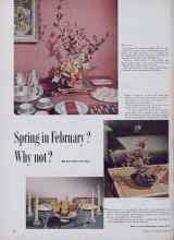Better Homes & Gardens February 1955 Magazine Article: Spring in February? Why not?