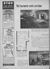Better Homes & Gardens February 1955 Magazine Article: This basement works overtime