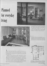 Better Homes & Gardens February 1955 Magazine Article: Planned for everyday living