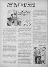 Better Homes & Gardens February 1955 Magazine Article: THE MAN NEXT DOOR