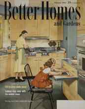 Better Homes & Gardens February 1955 Magazine Cover