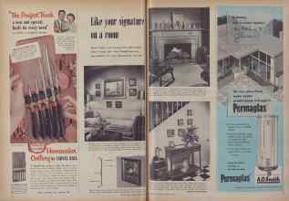 Better Homes & Gardens February 1955 Magazine Article: Like your signature on a room