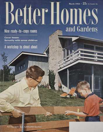 Better Homes & Gardens March 1955 Magazine Cover
