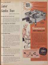 Better Homes & Gardens March 1955 Magazine Article: Latest Garden News