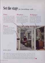 Better Homes & Gardens March 1955 Magazine Article: Set the stage for furnishings with...