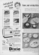 Better Homes & Gardens March 1955 Magazine Article: Know four serving dishes