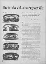 Better Homes & Gardens March 1955 Magazine Article: How to drive without scaring your wife