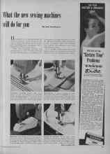 Better Homes & Gardens March 1955 Magazine Article: What the new sewing machines will do for you