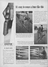 Better Homes & Gardens March 1955 Magazine Article: It's easy to weave a fence like this