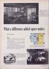 Better Homes & Gardens March 1955 Magazine Article: What a difference added space makes